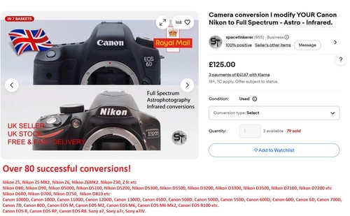 Camera conversion modify - conversion,