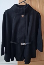 🌟🌟Black Cape Coat With