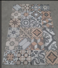 patterned floor tiles
