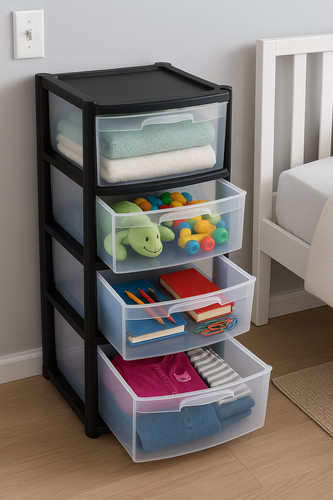 Drawer plastic storage tower - 4,
