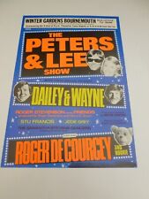 Peters & Lee Roger De Courcey Nookie Bear  Bournemouth Summer Show Flyer 1970's