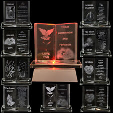 NEW ENGRAVED GLASS CRYSTAL