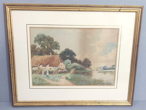 Original victorian watercolour - victorian,