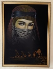 Vintage Black Velvet Painting