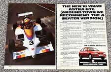 Rare Collectable 1988 Magazine Advert Picture Vauxhall Astra GTE 16v Ad 1980's
