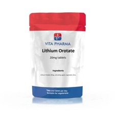 Lithium Orotate 20mg Tablets |
