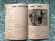 Newnes Aeroplane Data Sheet Engine Specification Cirrus Minor Blackburn Aircraft