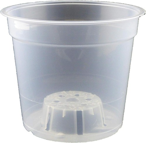 Clear orchid plant pots - clear,