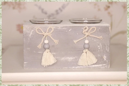Rustic grey wooden double - rustic,