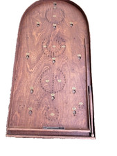 Corinthian 10 Vintage Bagatelle Board/with original push stick/no steel balls