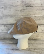 Barbour Blair Flat Cap Men's L Beige Check Lining Cotton Classic Style