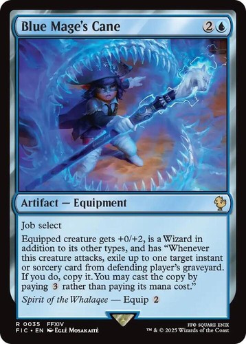 Blue mage cane - blue, (surge