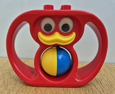 Vintage Lego Duplo Primo Duck Rattle, Primary Colours Rattle, 1980s