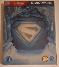 Superman HMV Exclusive 4K UHD Blu-ray Steelbook with Glow in the Dark Slipcover