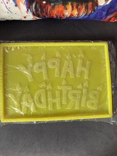 Happy birthday silicone wax - happy,