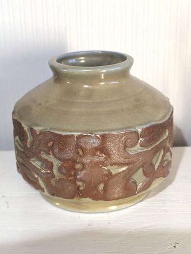 Celtic pottery vase - celtic, 4"