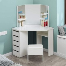 White 5 Drawers Dressing