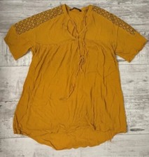 Zara Mustard Lace Grecian