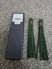 Fairfax And Favor Forest Green Suede Tassels