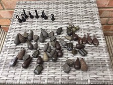 Job Lot Of 42 Mixed Carp Leads & Back Leads Korda Guru Used Carp Fishing Gear