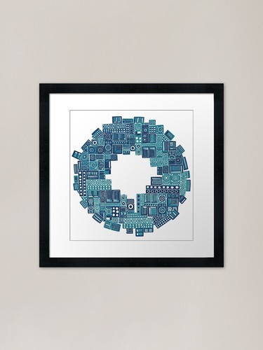 Reggae sound system - framed, art