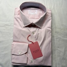 Thomas Pink Check Pink Shirt