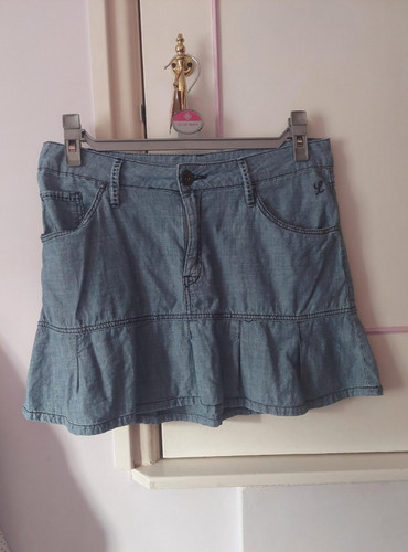 Logo girls blue chambray - h,