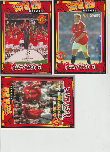 Manchester united postcards - manchester,