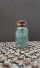Mini sea glass bottles - choose your colour - Hand Picked from Kent Beaches