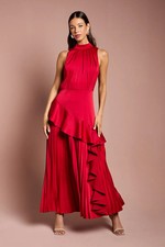 Coast Red Midi Dress Womens