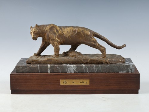 Japanese bronze tiger - japanese,