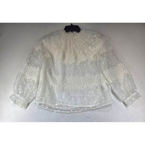 Zara women white sheer - zara,