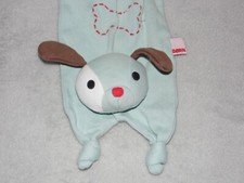 Franck Fischer puppy comforter soft toy BORN blue Organic Cotton little dog
