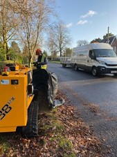 Hire Excavator With Auger To Bore Fence Post Holes 