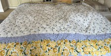 duvet/bedspread American Floral Lilac White Yellow  Used In Good Condition