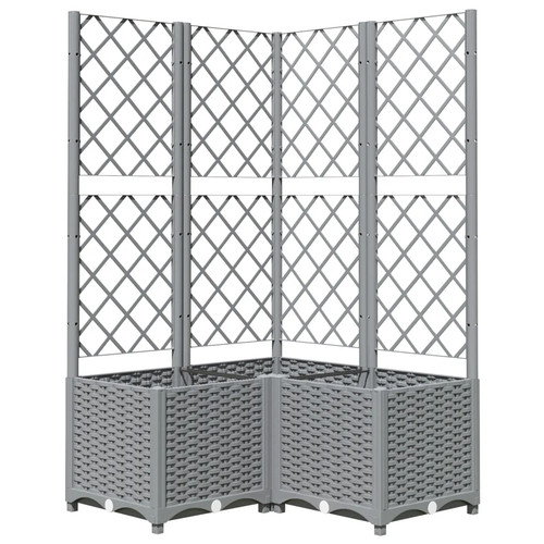 Garden planter with trellis - with, pp