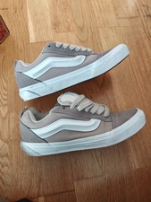 Vans Knu School Trainers Size 7 Grey Suede