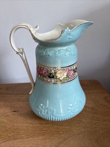 Large blue and floral - blue, design