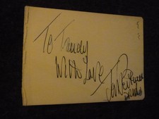 Dr Who Worzel Gummidge Carry On JON PERTWEE hand signed page