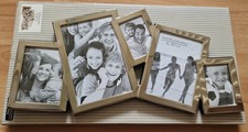Impressions Silver Plated Overlapping 4 & 5 Photo Multi-Aperture Photo Frame