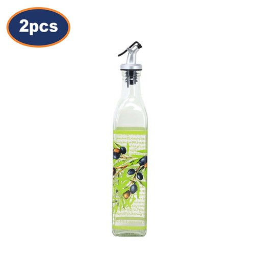 Glass oil vinegar bottle - glass,