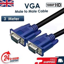 3m VGA Cable SVGA 15 Pin PC