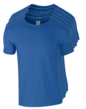 Mens Gildan Softstyle T shirt 5 or 3 Pack Unisex Plain Cotton Bulk T-Shirt Mixed