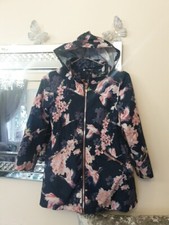 lola maverick girls Floral Mac Coat Age 10 Years