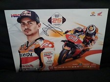 Jorge Lorenzo Hand Signed Honda Promo Card