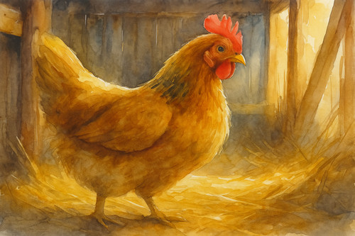Farmhouse chicken rustic hen - chicken,