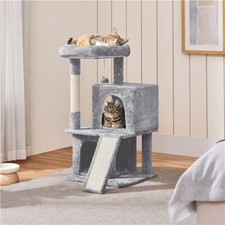 91cm Cat Tree Cat Climbing Tower with Scratching Posts and Board for Cats