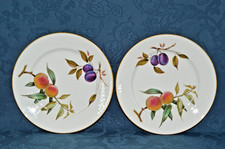 Royal Worcester Evesham Gold - 26cm / 10" Dinner Plate x 2 (#37)