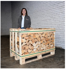 Kiln Dried Logs Firewood Home Burn Heat Stove Fireplace Hardwood Fuel 1m3 Crate