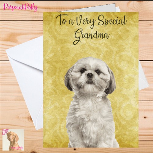 Personalised shih tzu birthday - shih,
